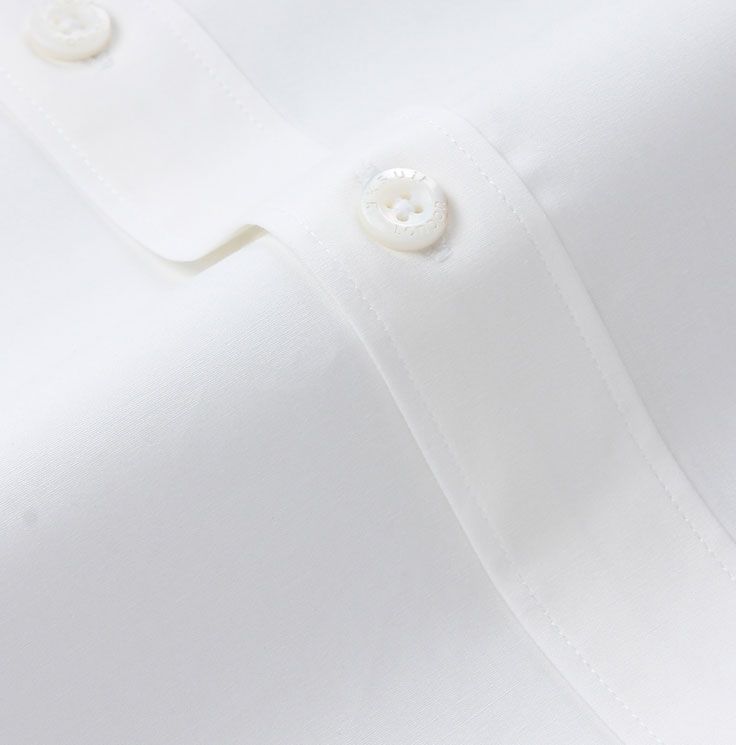 男士長袖襯衫A-04前門襟紐扣細節圖